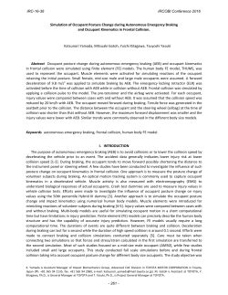 Simulation of Occupant Posture Change during