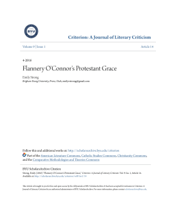 Flannery O`Connor`s Protestant Grace