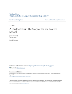 A Circle of Trust: The Story of the See Forever School