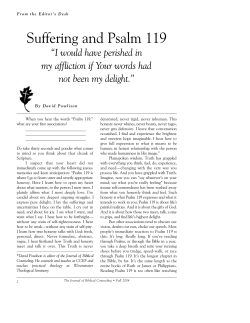 Suffering and Psalm 119