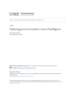 Exploring preservice teachers` views of intelligence