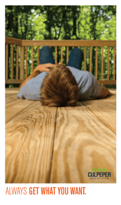 Premium Products Brochure - Culpeper Wood Preservers
