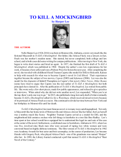 to kill a mockingbird