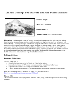 Linked Destiny: The Buffalo and the Plains Indians