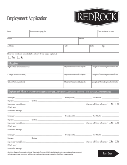 Employment Application