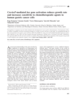 Cre-loxP-mediated bax gene activation reduces growth rate