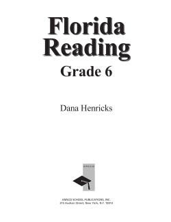 Florida Reading Book..