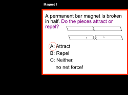 A permanent bar magnet is broken in half. Do the pieces attract or
