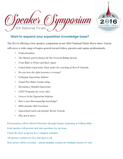 IEA National Finals Want to expand your equestrian knowledge base?