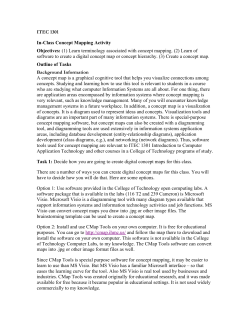 ITEC 1301 In-Class Concept Mapping Activity Objectives: (1) Learn