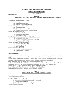 MA English syllabus - Maulana Azad National Urdu University