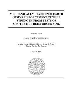 mechanically stabilized earth (mse)