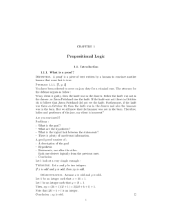 Propositional Logic