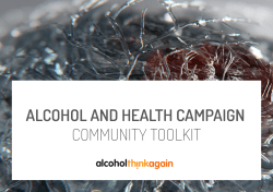alcohol and health campaign community toolkit