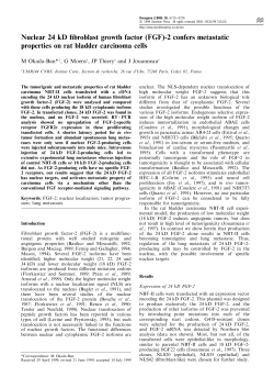 Nuclear 24 kD fibroblast growth factor (FGF)-2 confers