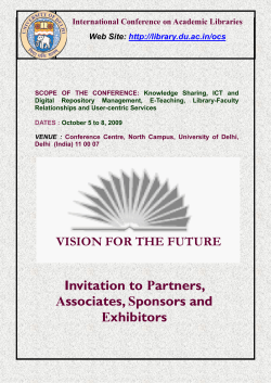Invitation - Delhi University Library System