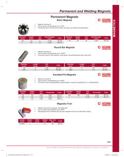 Permanent and Welding Magnets