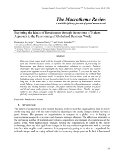 Exploring the Ideals of Renaissance through the