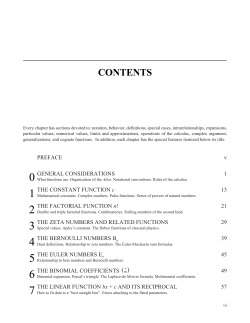 Table of contents PDF