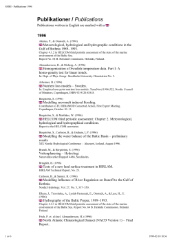 Publikationer / Publications