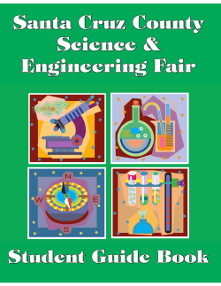 Student Guide - Santa Cruz County Science Fair