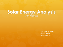 Solar Energy Analysis