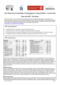 First Steps into Archaeology: Archaeology for Young