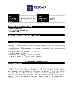 Principles of Accounting 1