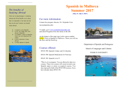 Spanish in Mallorca Summer 2017 - Purdue College of Liberal Arts