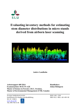 Evaluating inventory methods for estimating stem diameter