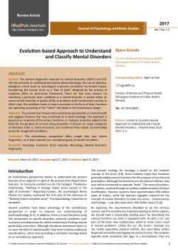 Evolution-based Approach to Understand and Classify