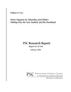 Metro Magnets for Minorities and Whites