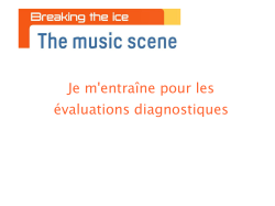 Je m`entra&icirc;ne pour les &eacute;valuations diagnostiques