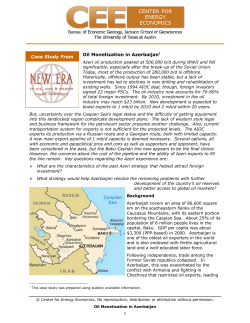 Oil Monetization in Azerbaijan