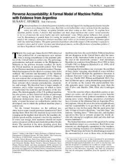 Perverse Accountability: A Formal Model of Machine Politics with