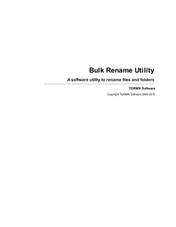 Bulk Rename Utility
