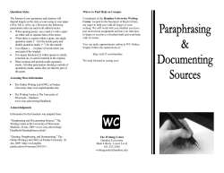 Quotation Styles The format of your quotations and citations will