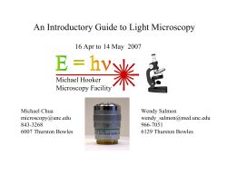 An Introductory Guide to Light Microscopy