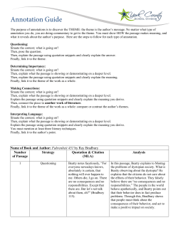 Annotation Guide w - York County School Division