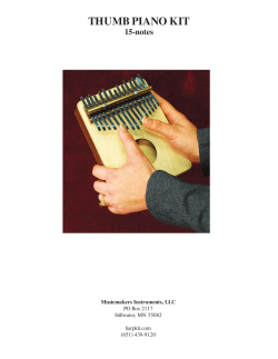 thumb piano kit