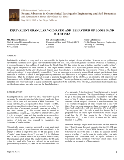 equivalent granular void ratio and behaviour of loose sand with fines