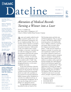 16 Alteration of Medical Records: Turning a Winner into a Loser