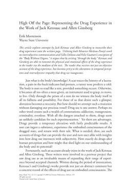 High Off the Page: Representing the Drug Experience