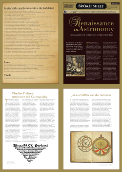 Broad Sheet - Museum of the History of Science