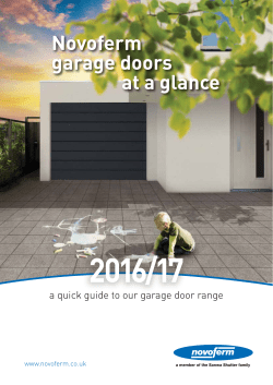 our Novoferm At A Glance Brochure