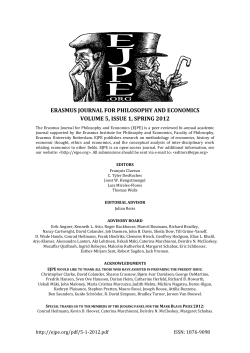 erasmus journal for philosophy and economics