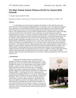 The High Altitude Student Platform (HASP)