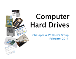 Computer Hard Drives - Chesapeake PC Users Group