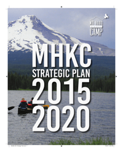 strategic plan - Mt Hood Kiwanis Camp