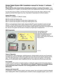 Simple Digital System EM-4 installation manual for